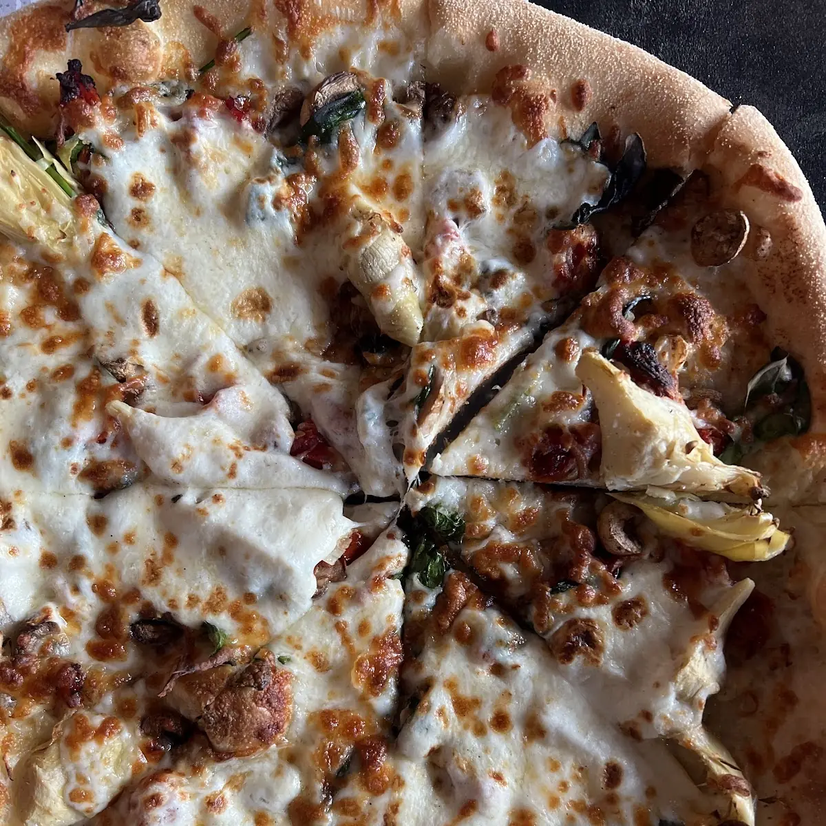 Spinach Artichoke Pizza