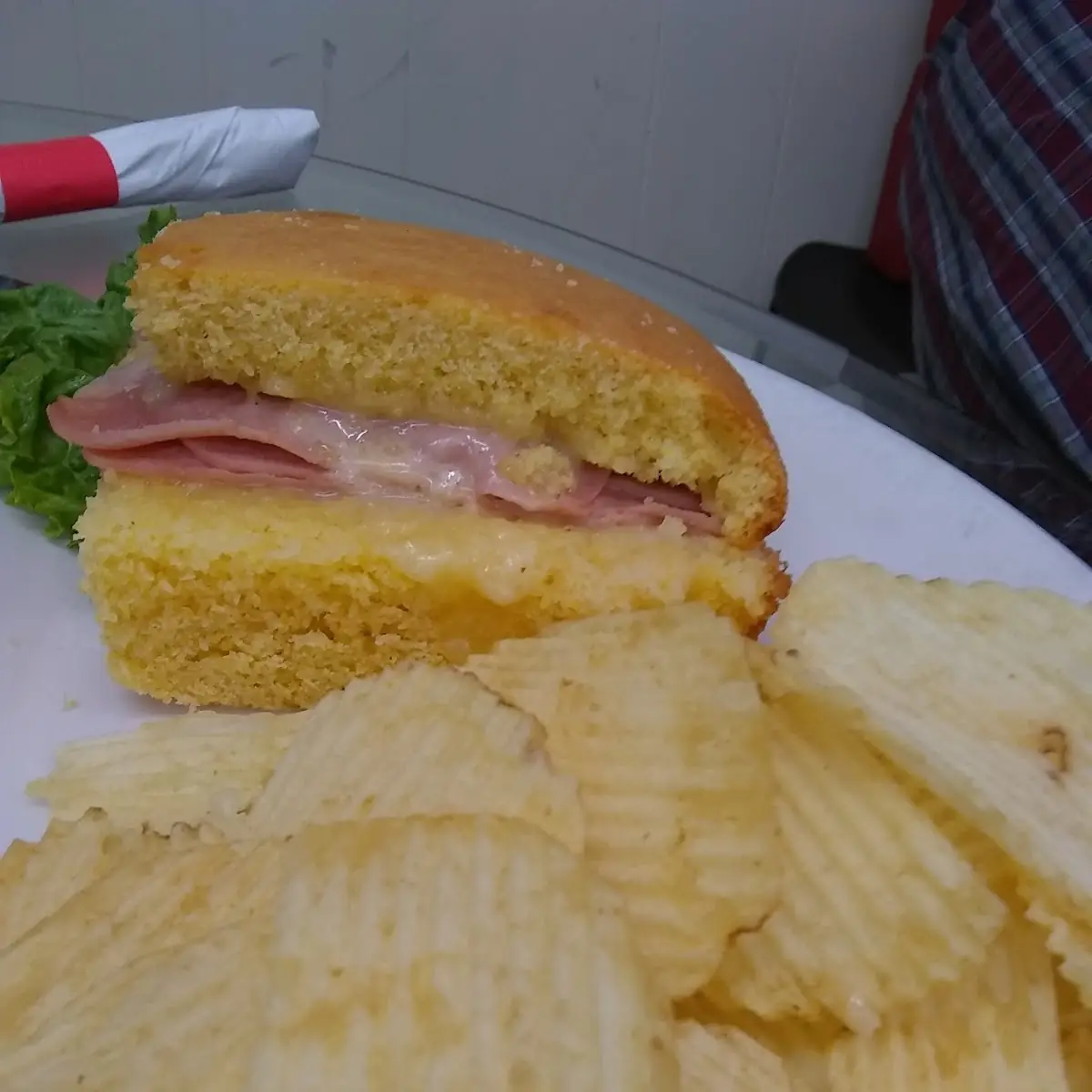 Ham on Cornbread