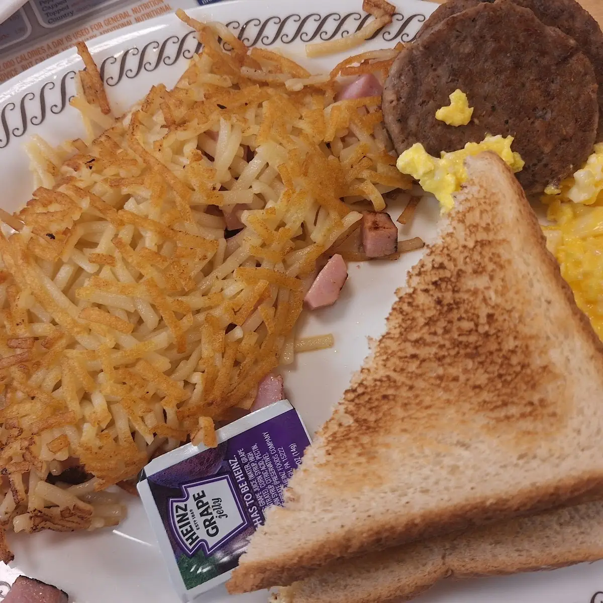 Ham Egg & Cheese Hashbrown Bowl