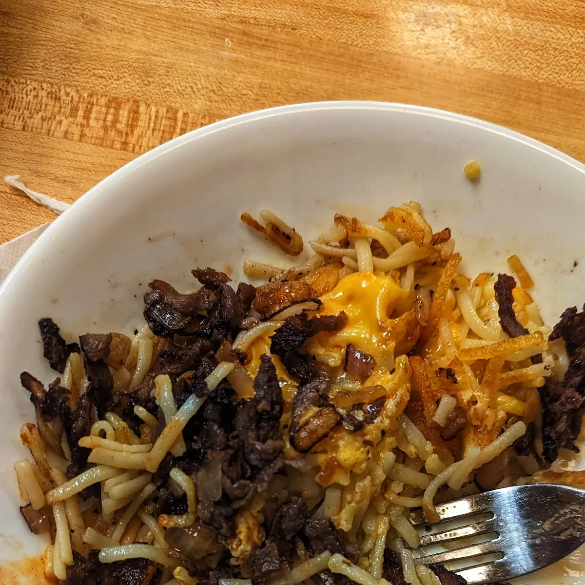 Philly Cheese Steak Hash Brown Bowl
