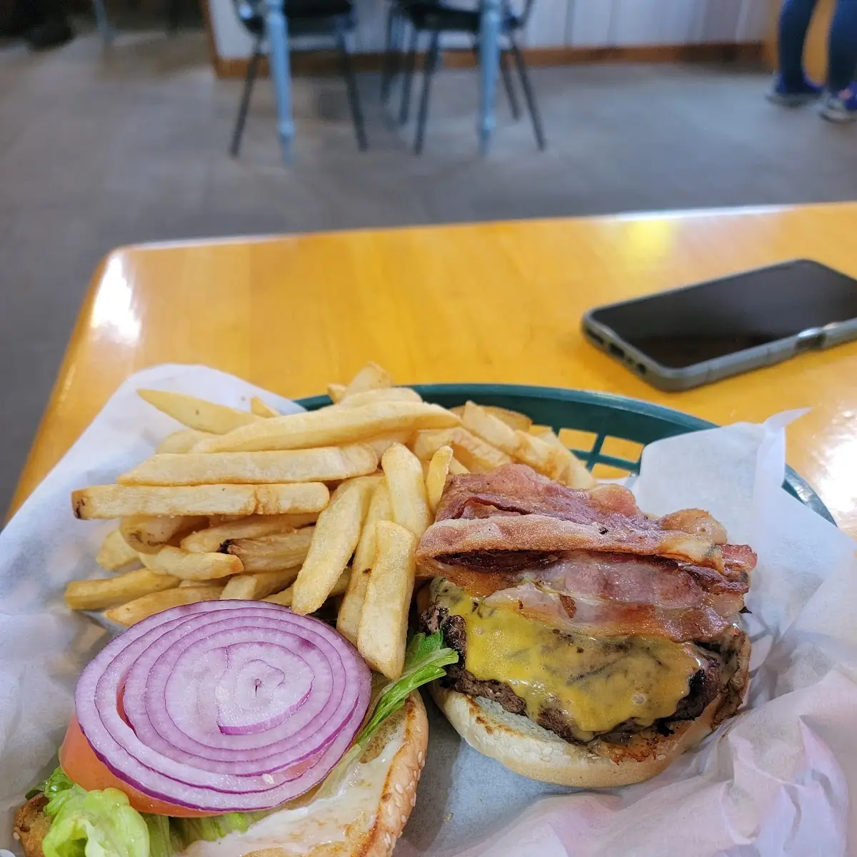 Burger and Fries