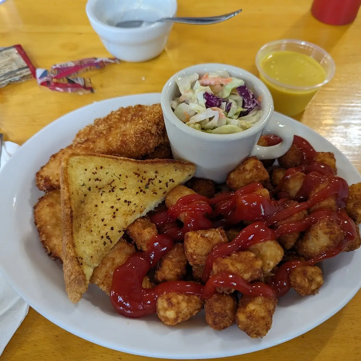 Chicken Tenders with Tater Tots
