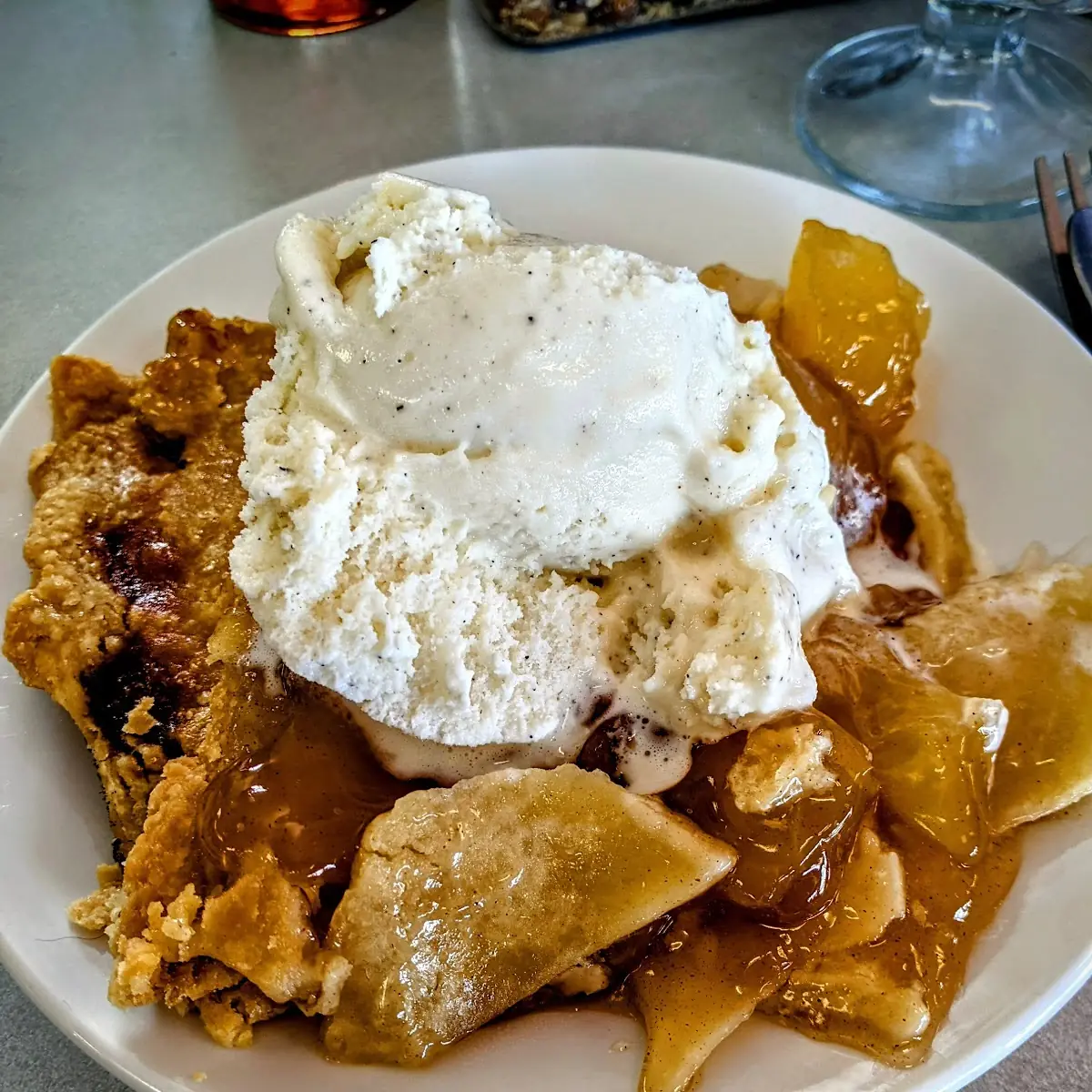Scoop of Vanilla Ice Cream