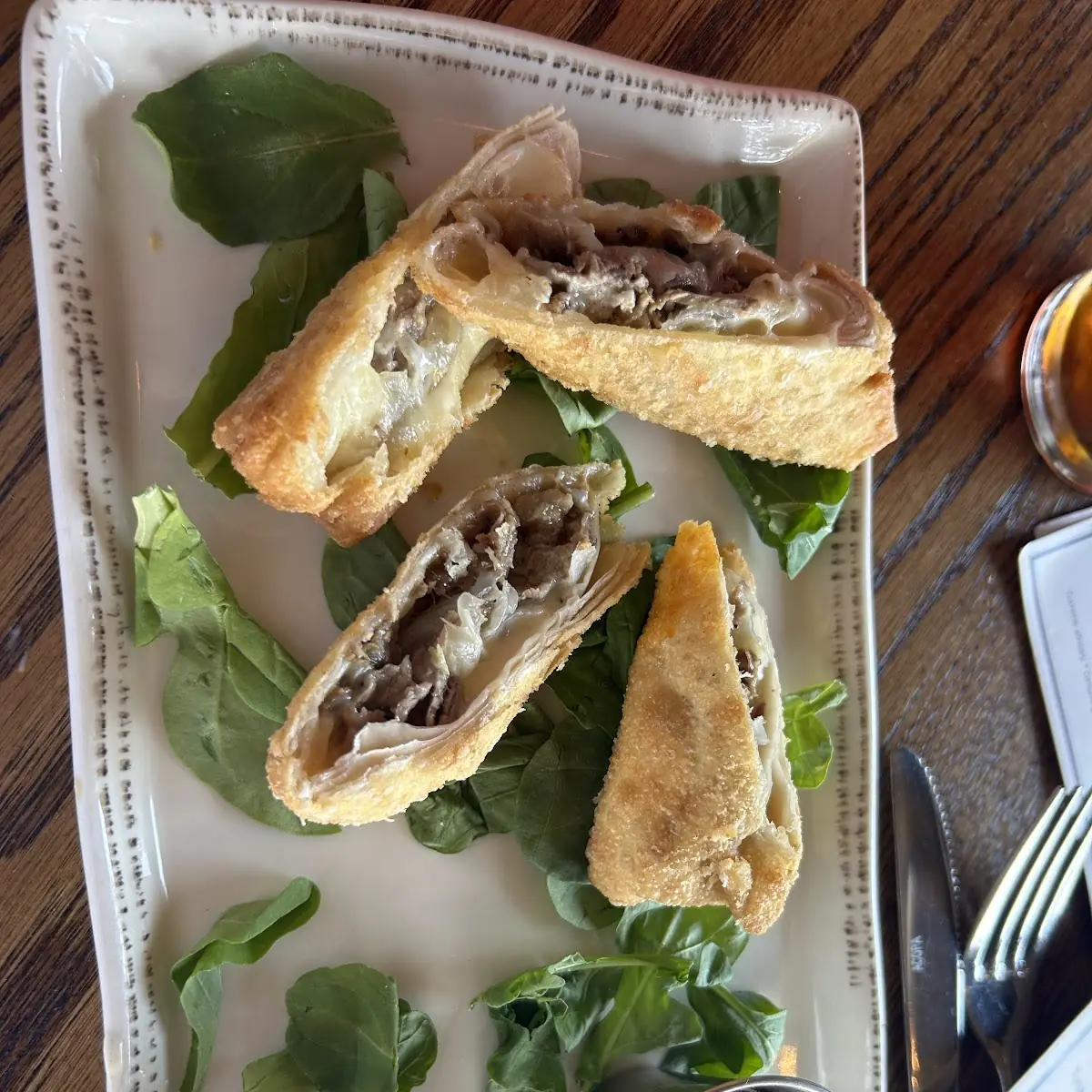 French Dip Egg Rolls