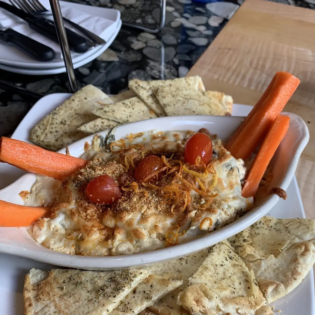 Fruit, Veggie, and Hummus Plate
