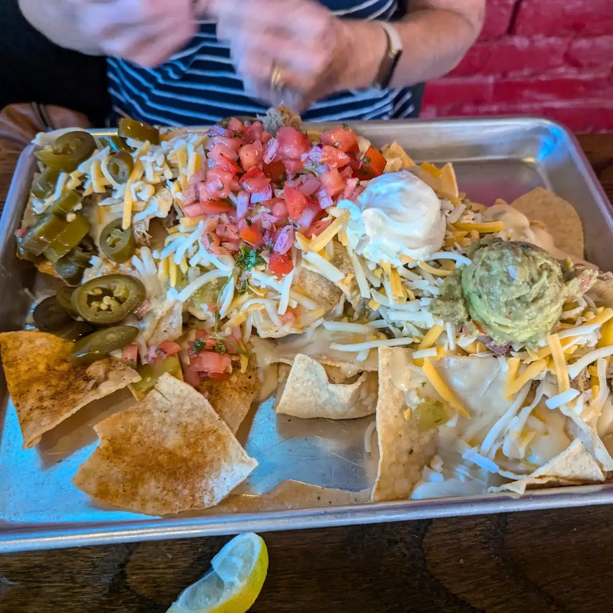 Green Chile Pork Nachos