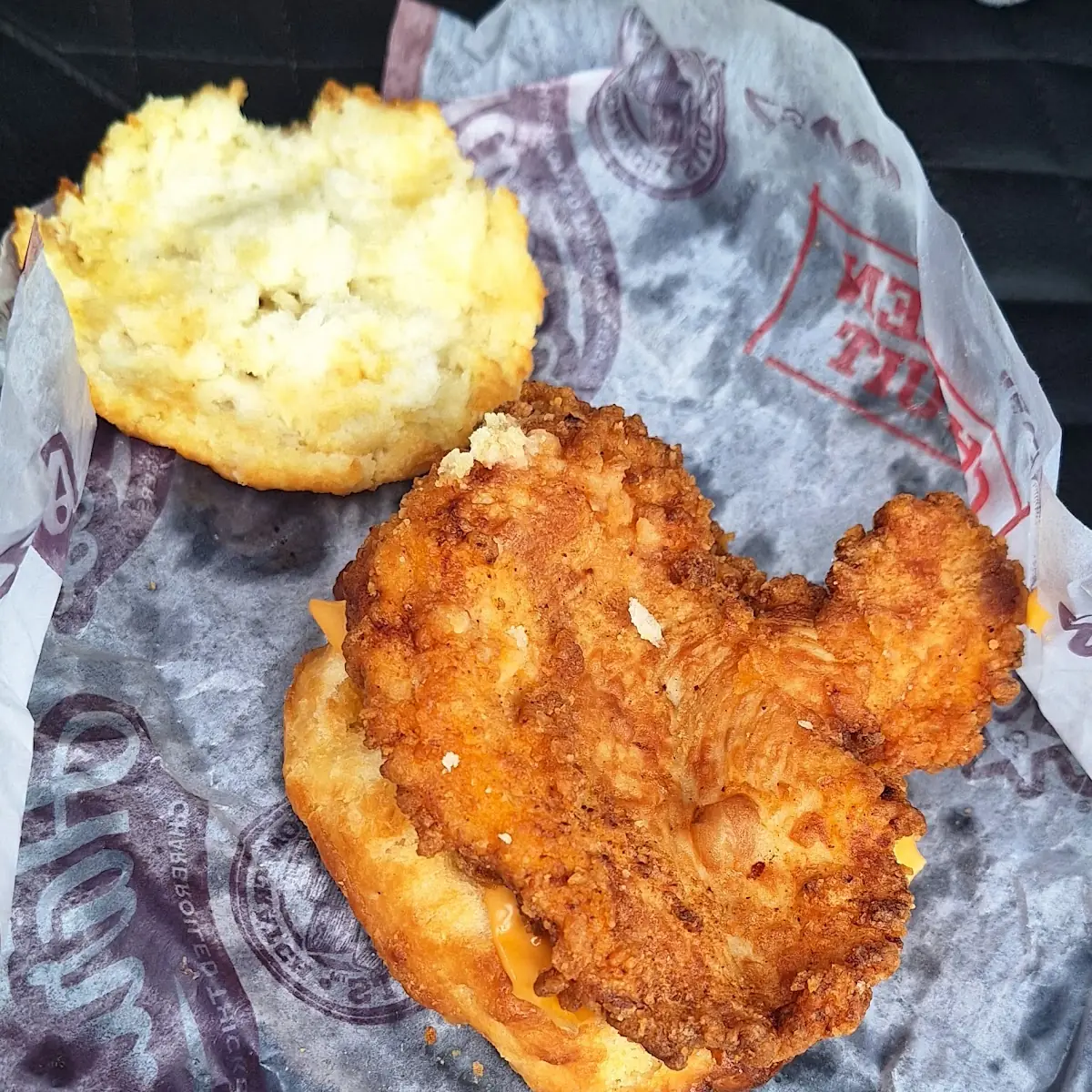 Chicken and Cheese Biscuit