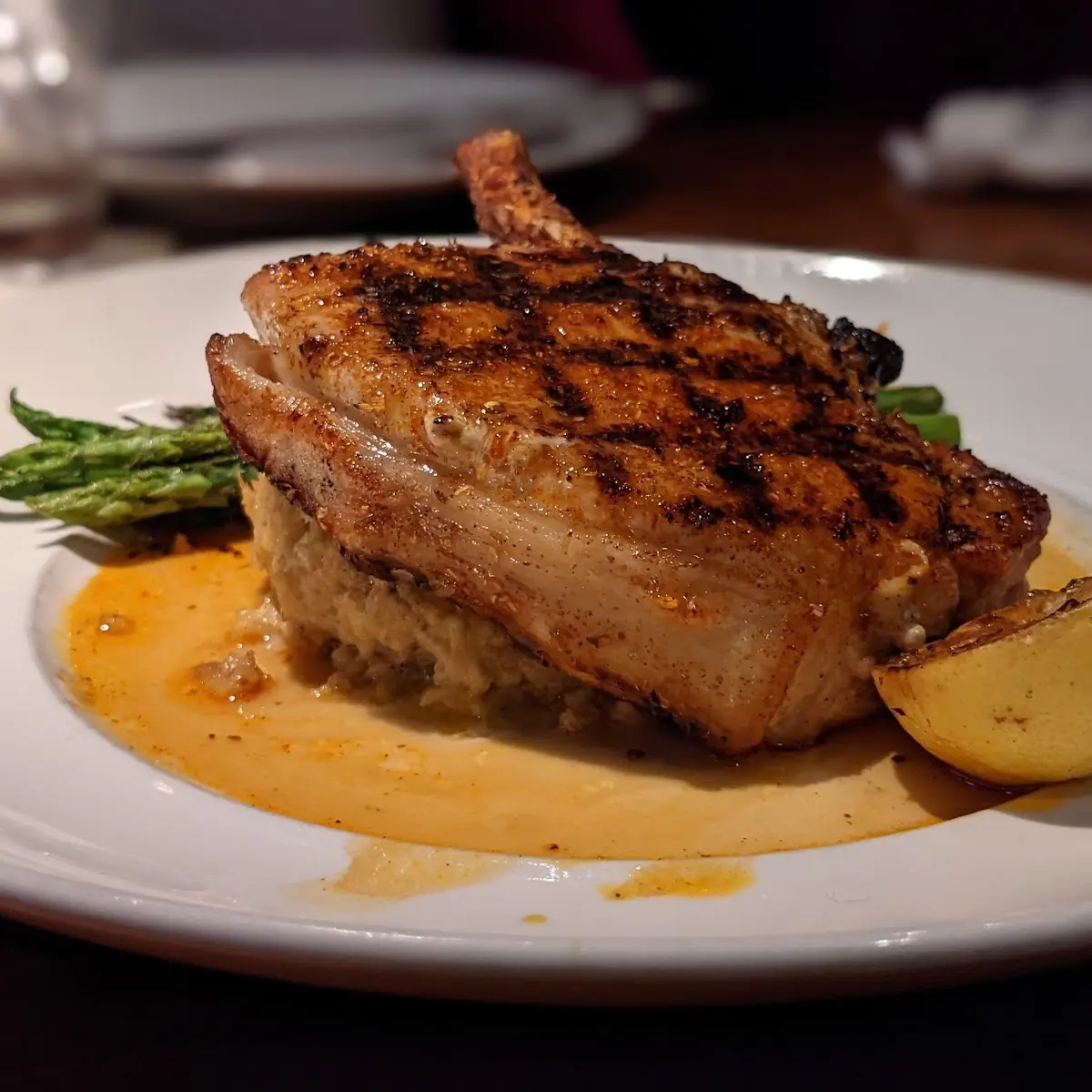 Wood-Grilled Dry-Rubbed Pork Chop