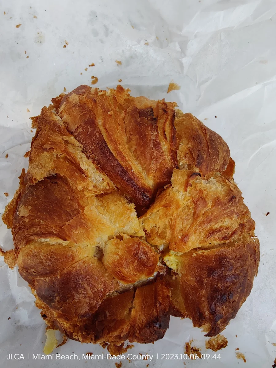Egg Cheese and Bacon Croissant