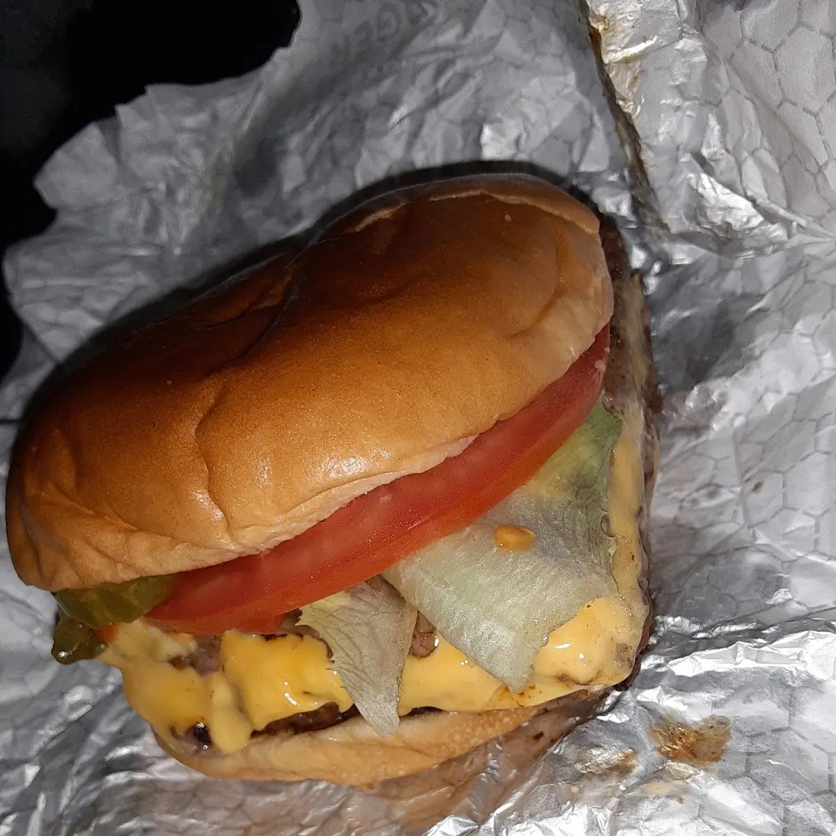 Double Cheeseburger with Everything