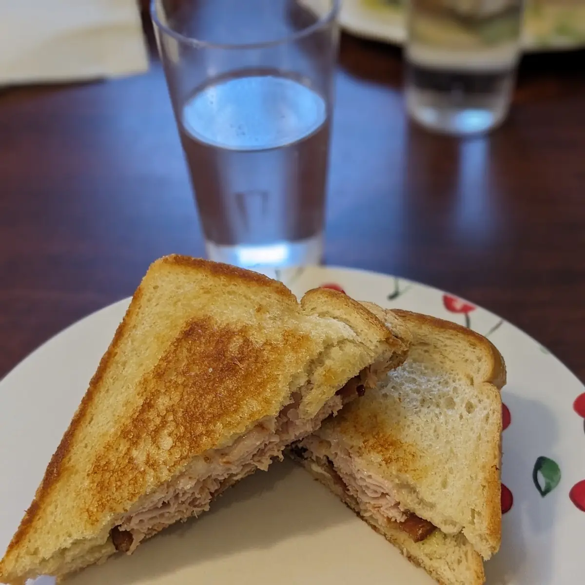 Turkey Bacon Hot Sandwich