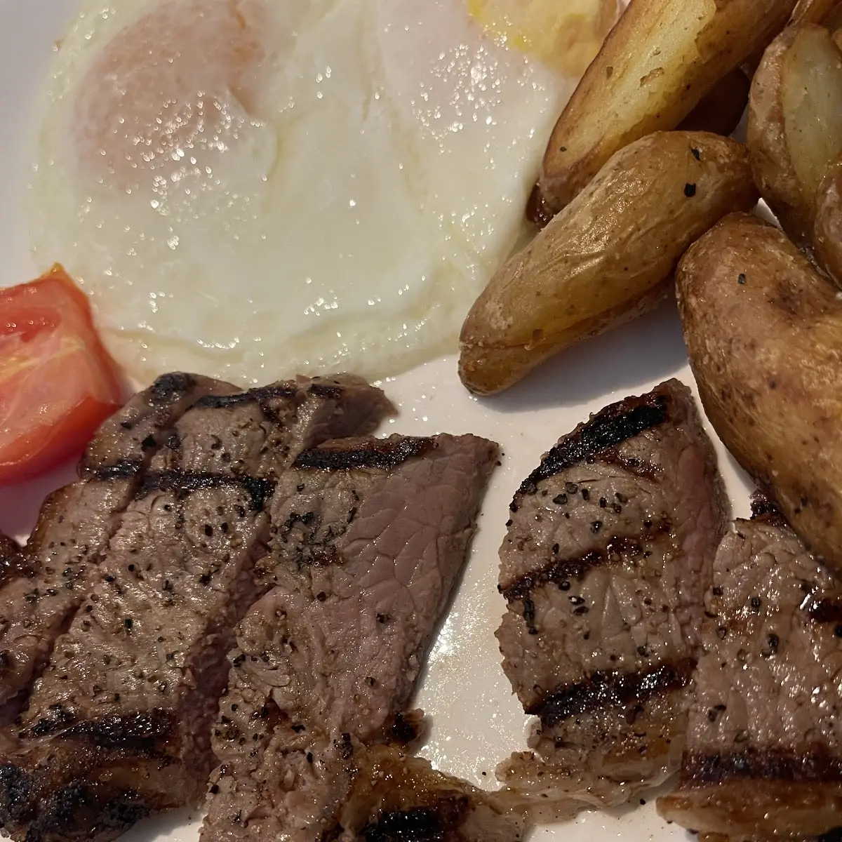 Well Done Steak and Eggs