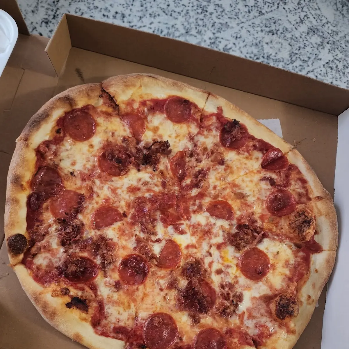 Bacon and Pepperoni Pizza