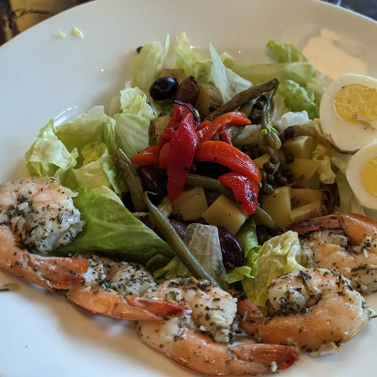 Caesar Salad with Shrimp