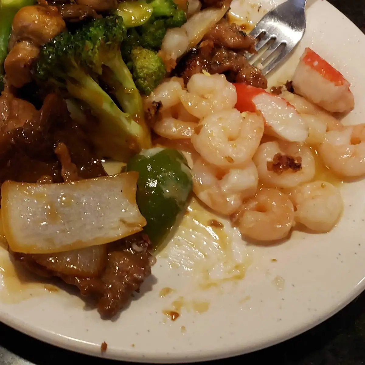 Broccoli Beef and Seafood Medley