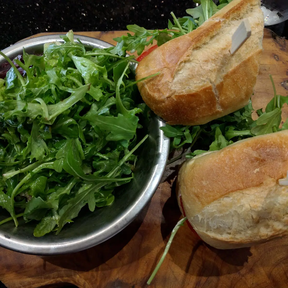 Hitman Sandwich with Side Salad