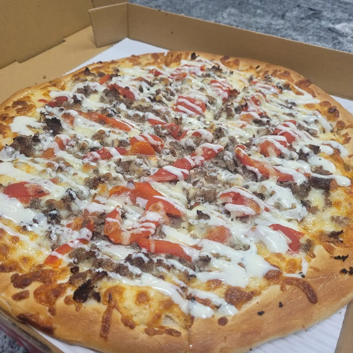 Chicken Bacon Ranch Pizza
