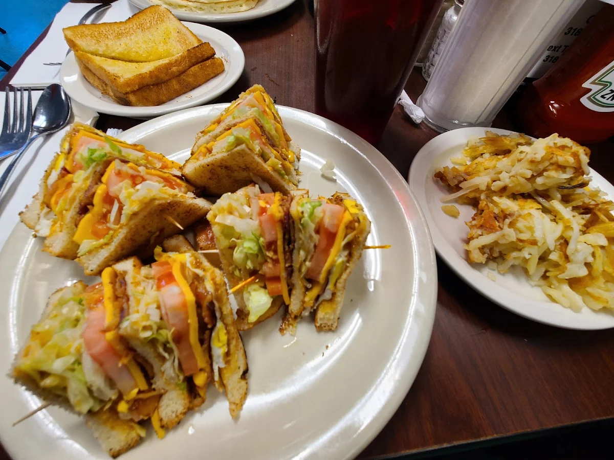Bacon Egg and Cheese Club Sandwich