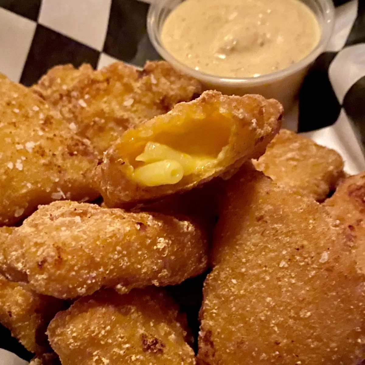 Fried Cheese Curds with a Dipping Sauce