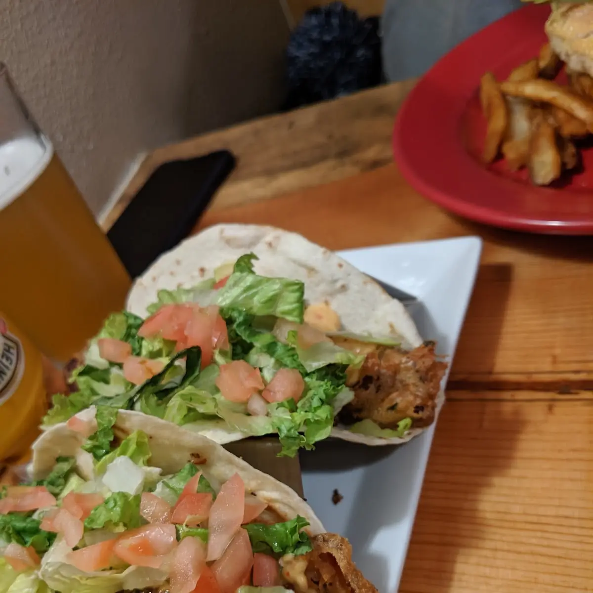 Beer Battered Bacon Tacos