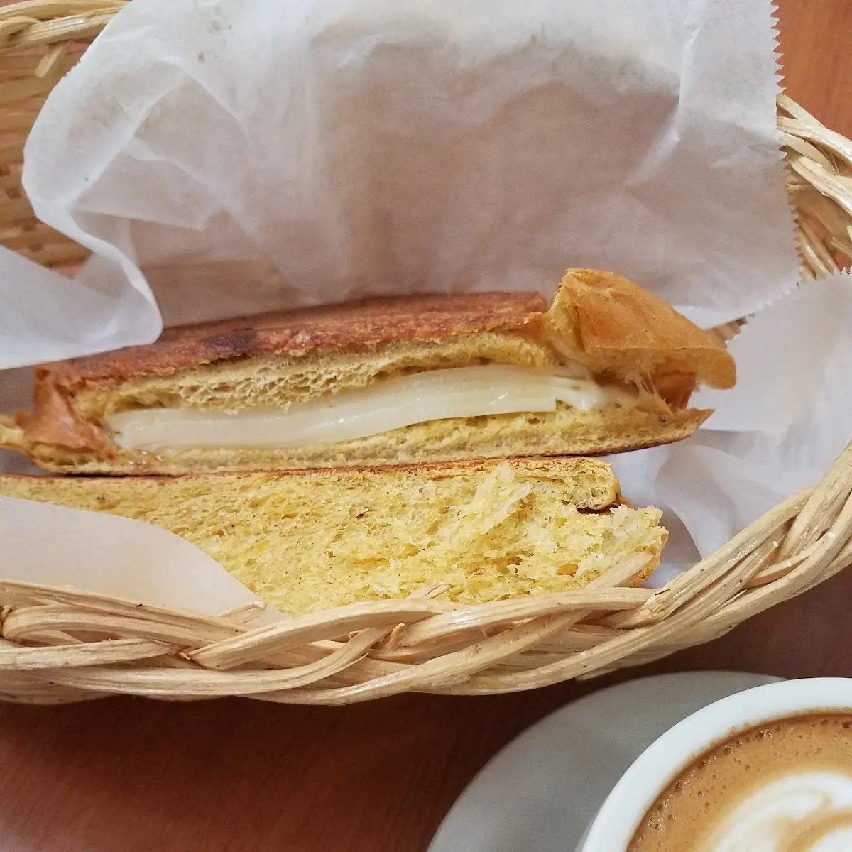 Pumpkin Bread Grilled Cheese