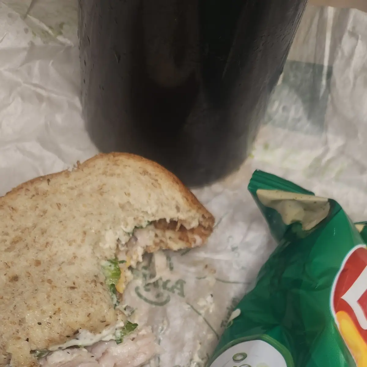 Ranch Bacon Turkey Sandwich Chips Was not Included