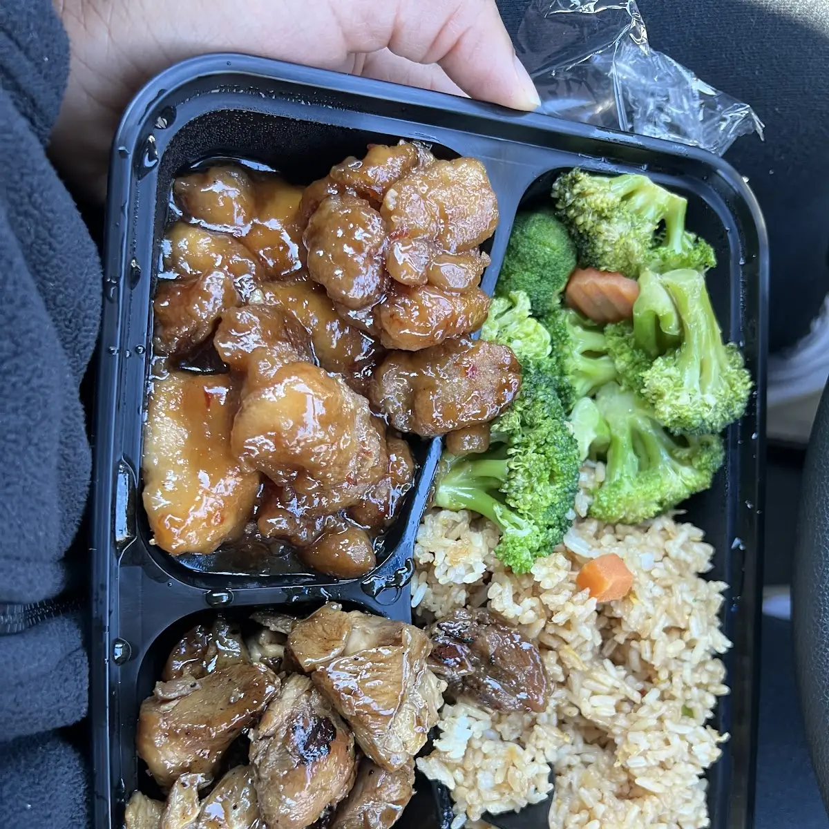 Orange Chicken Fried Rice and Vegetables