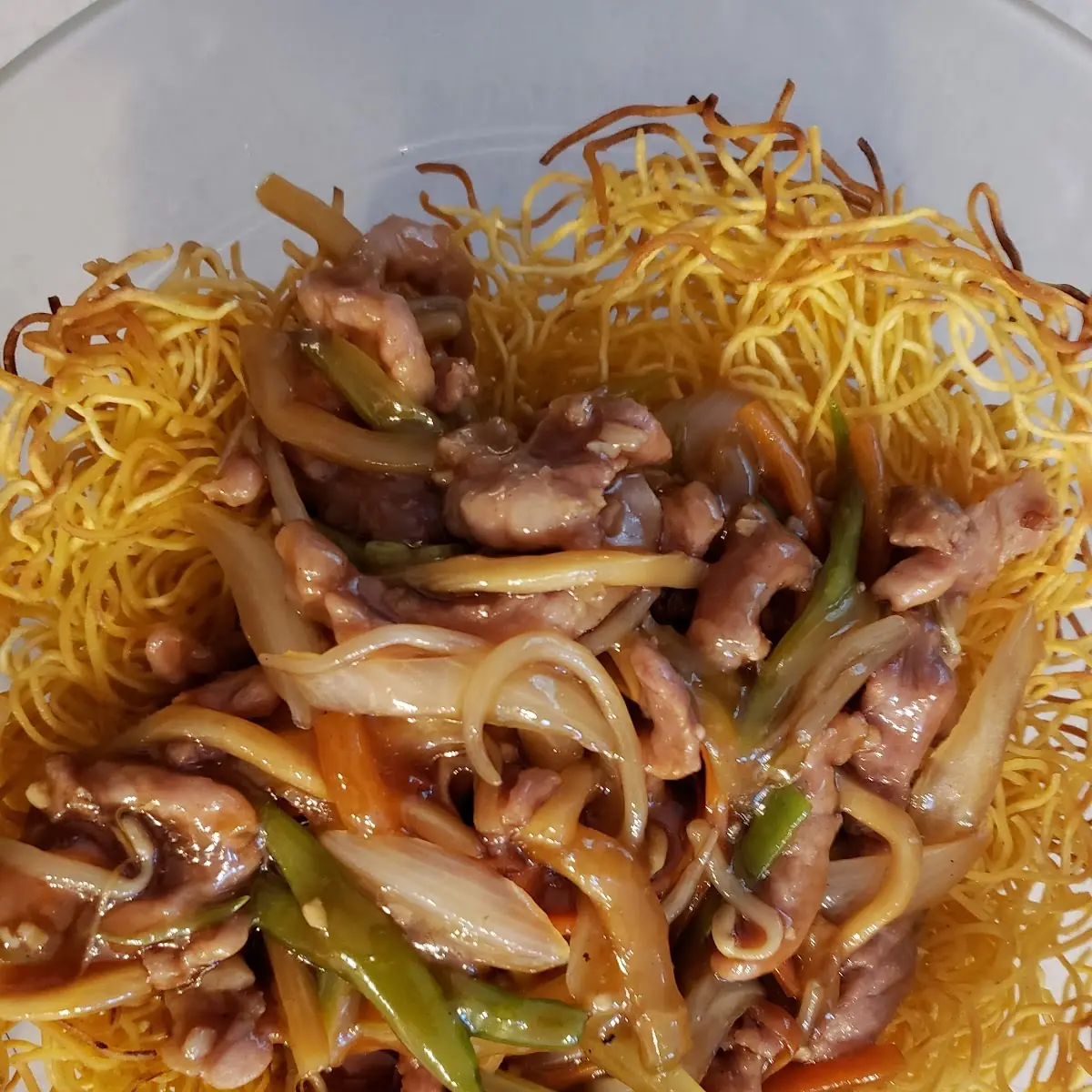 Pork Pan Fried Noodles