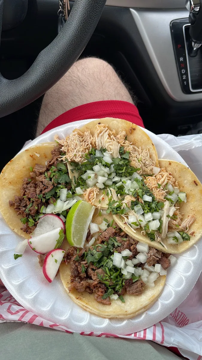Two Steak and Two Chicken Tacos