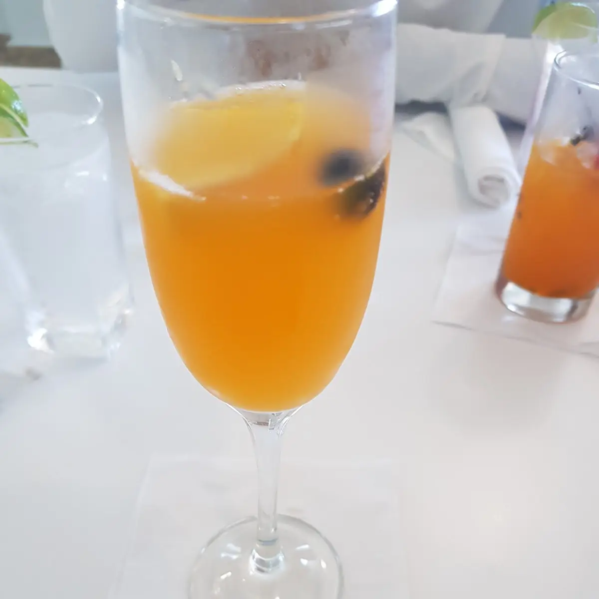 Passion Fruit Juice and Mimosa