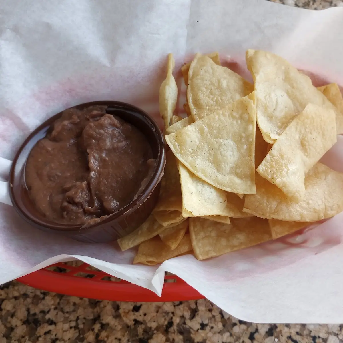 Bean and Cheese Dip with Chips