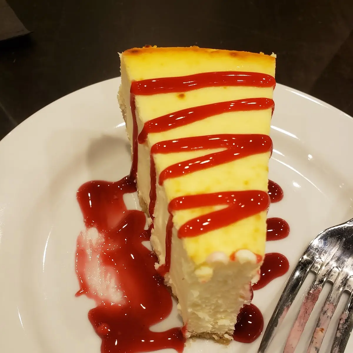 New York Style Cheesecake Slice