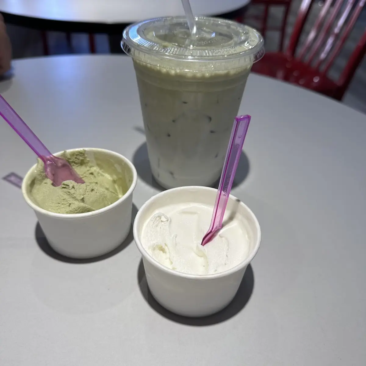 Green Tea and Lavender Ice Cream Matcha