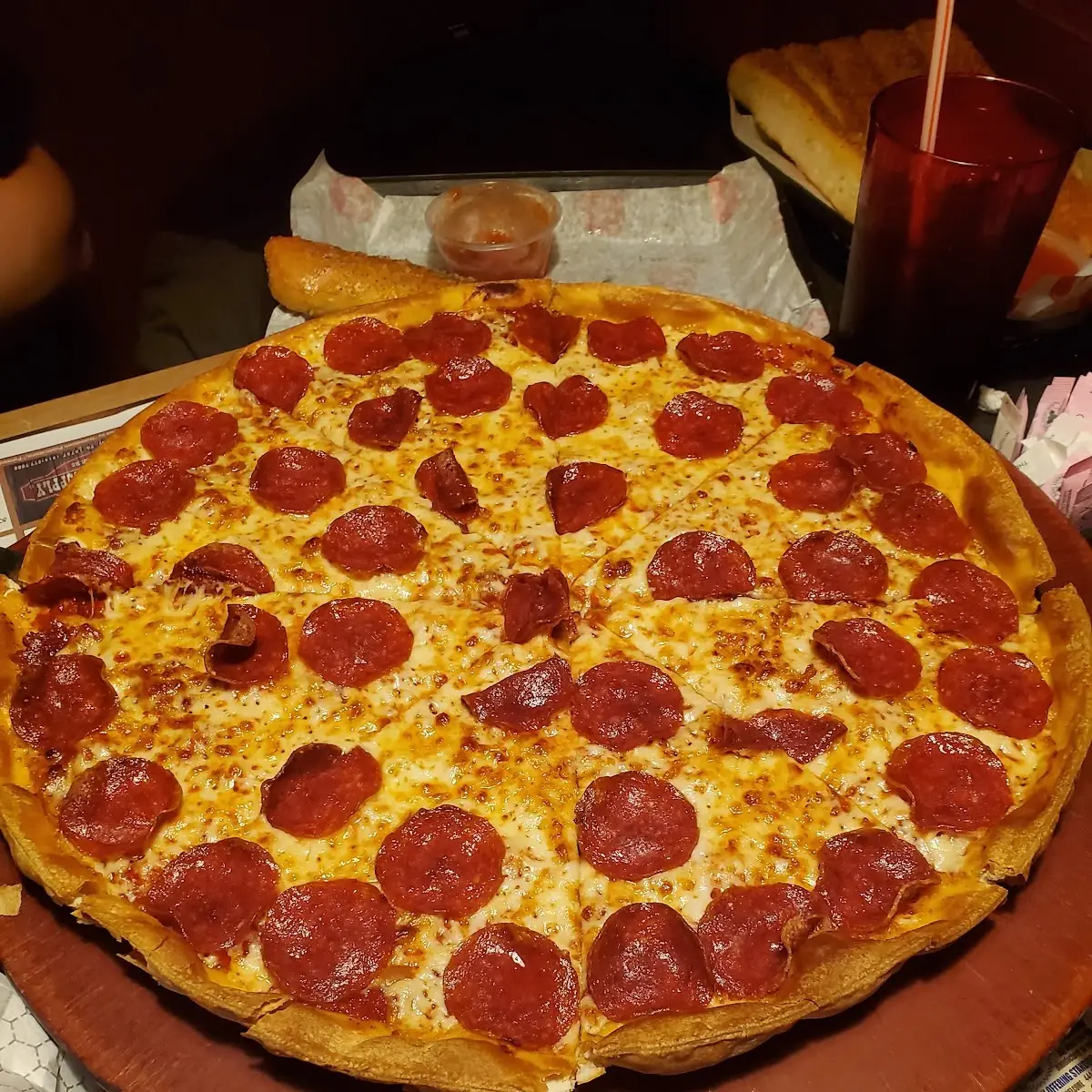Thin Crust Pepperoni Pizza