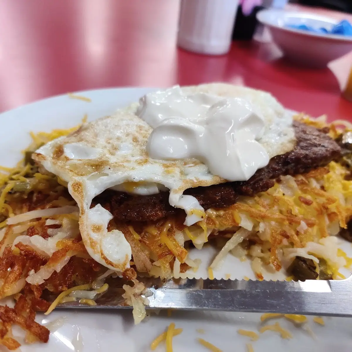 Country Fried Steak and Eggs