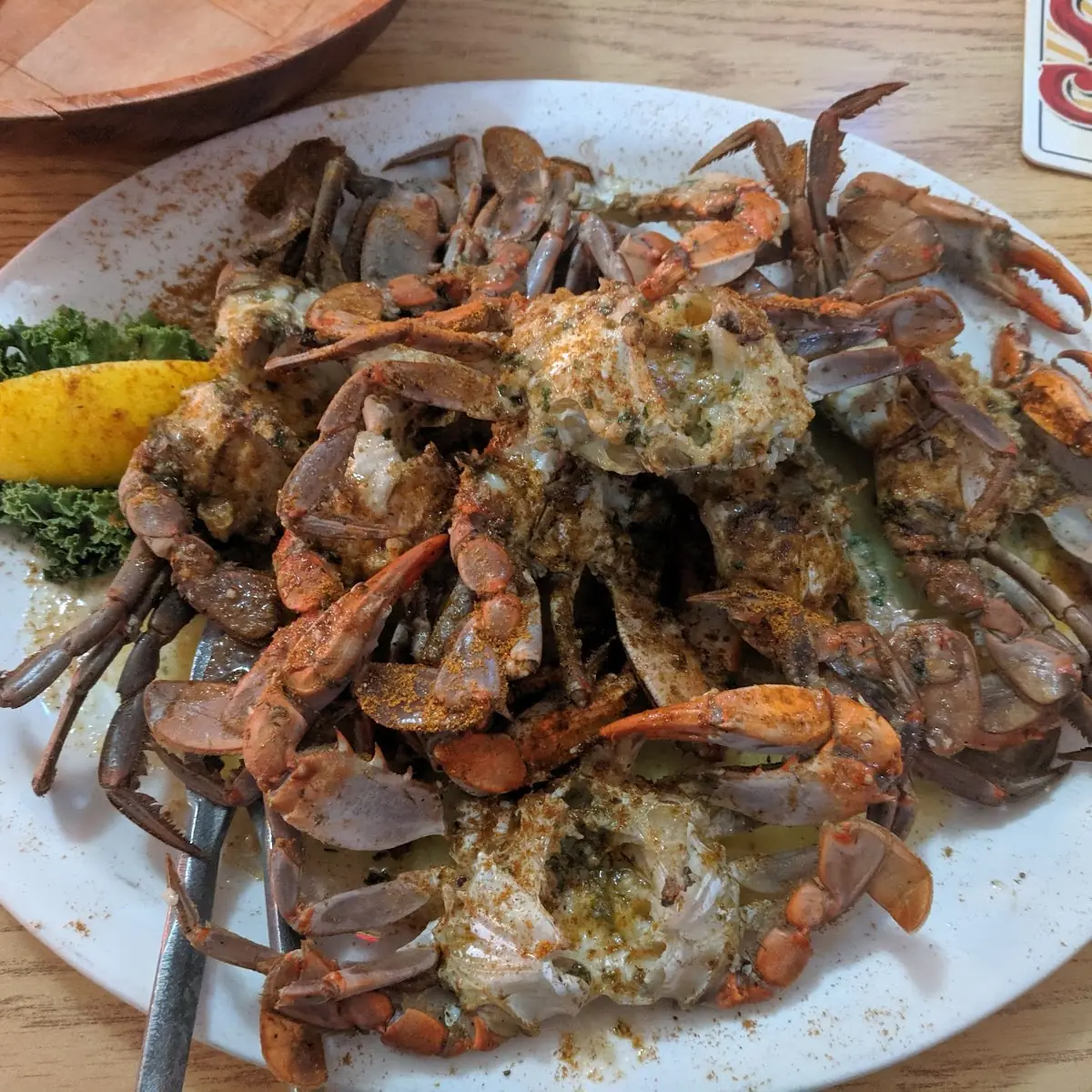 Garlic Butter Blue Crabs