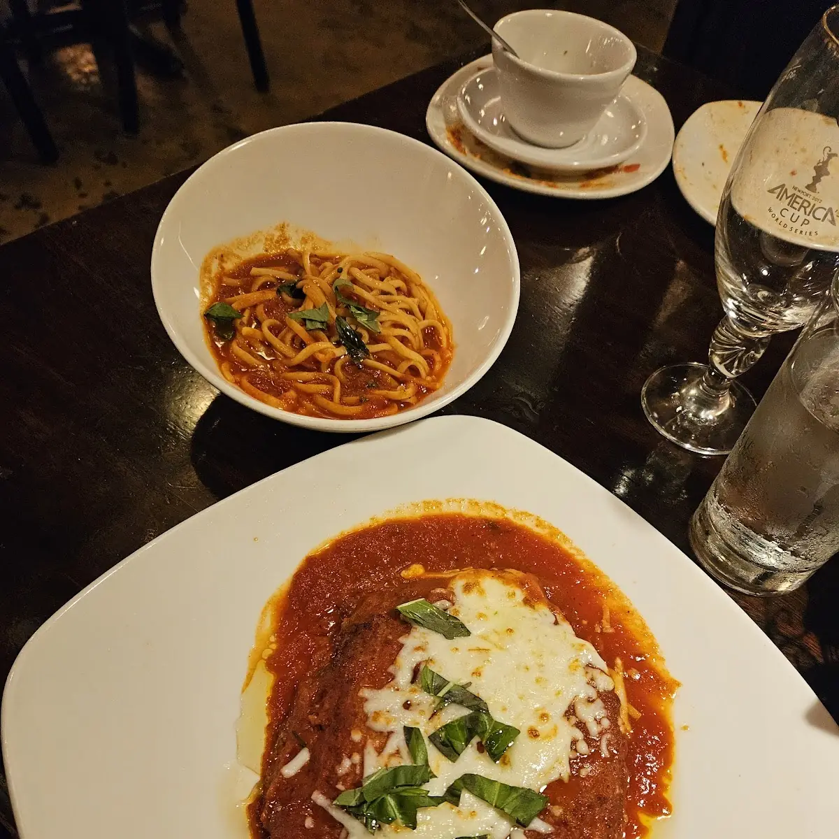 Spaghetti with Chicken Parmesan