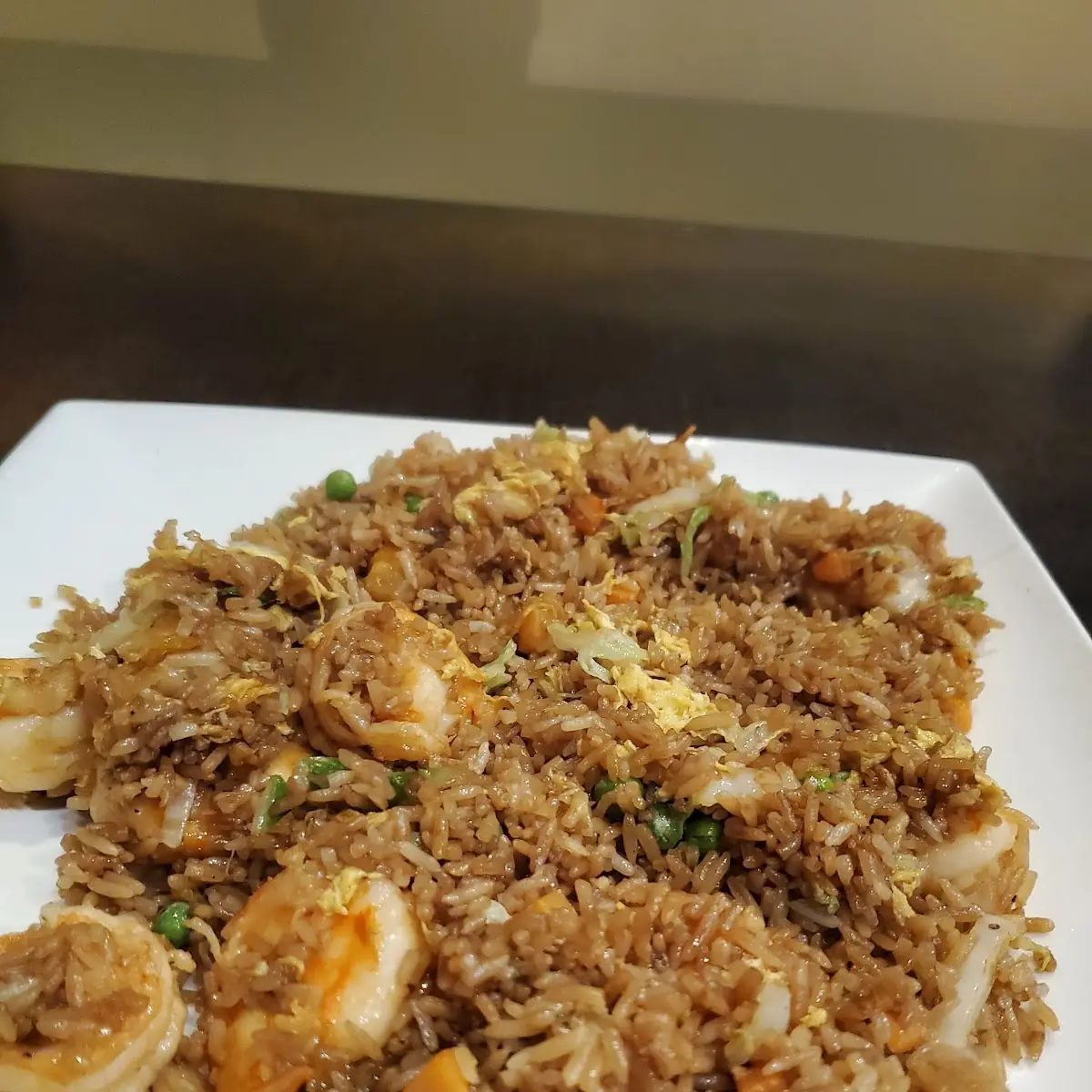 Shrimp Fried Rice and Egg Roll