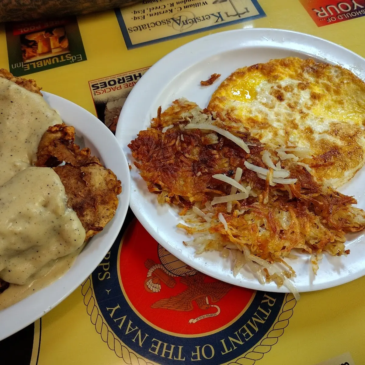 Hash Browns & Eggs Well Done