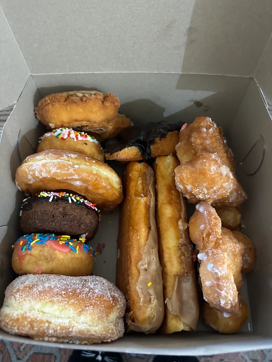 Glazed and Chocolate Donuts