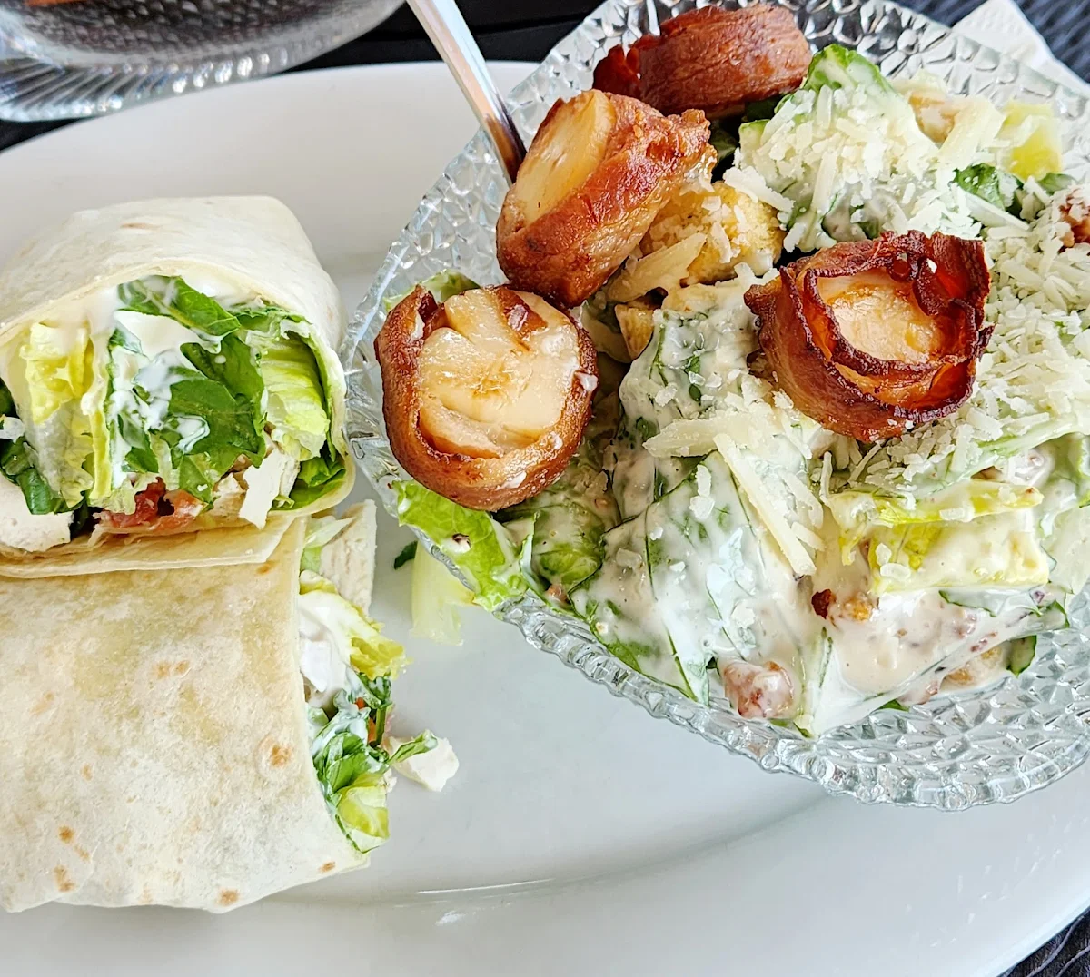 Chicken Club Wrap, Mifflin's Tea Room