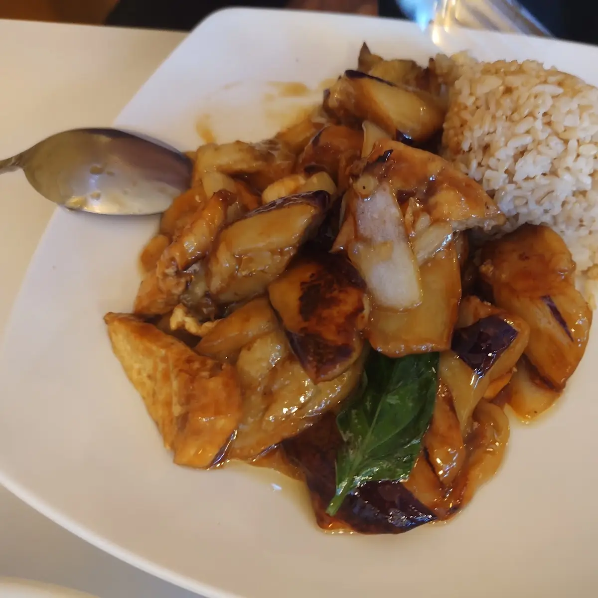 Eggplant and Brown Rice