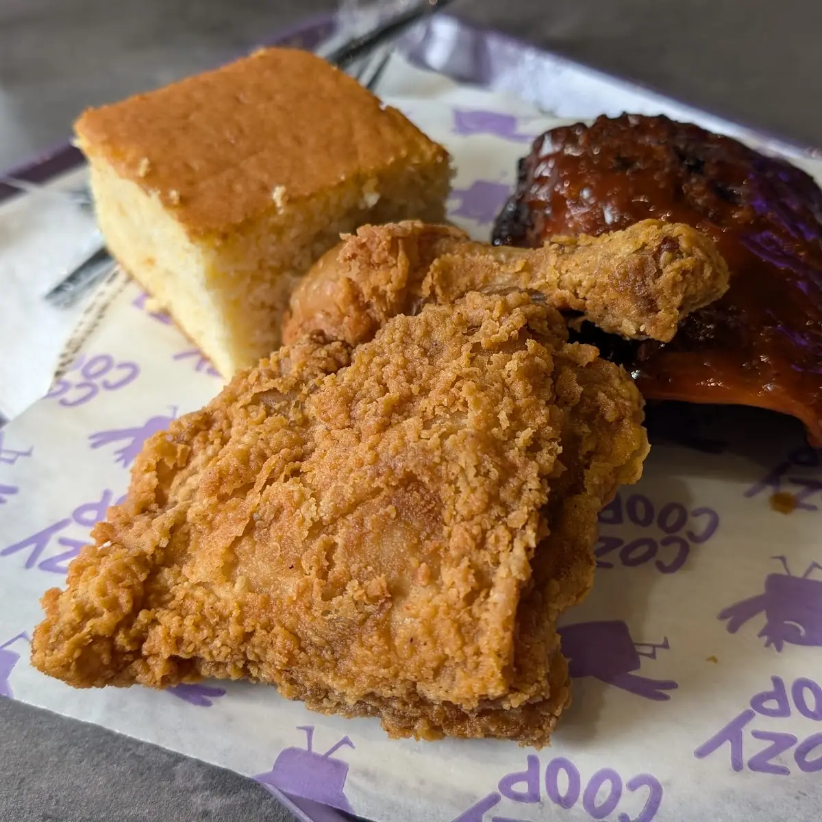 Fried Chicken with Cornbread