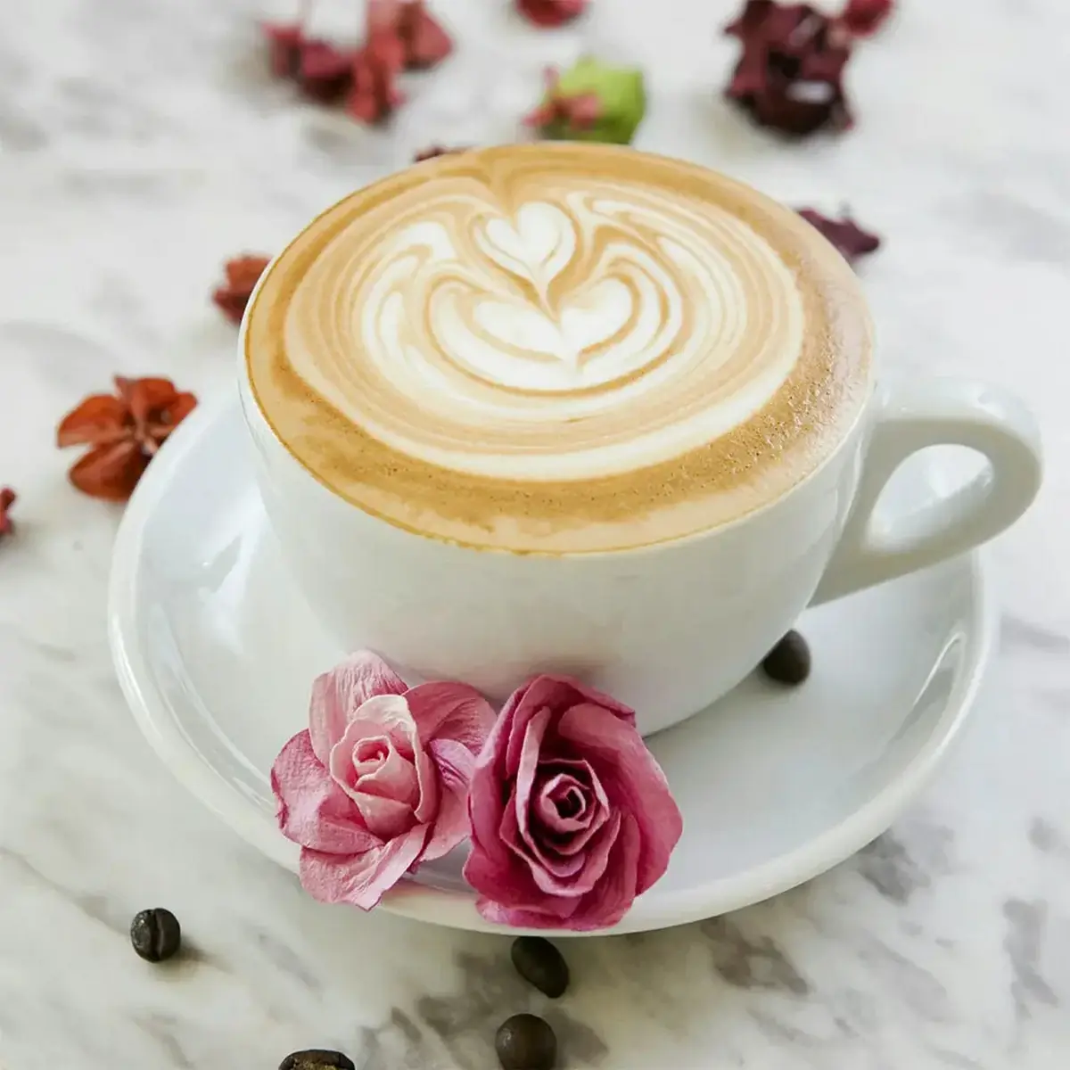 Vanilla Rose Macadamia Nut Latte