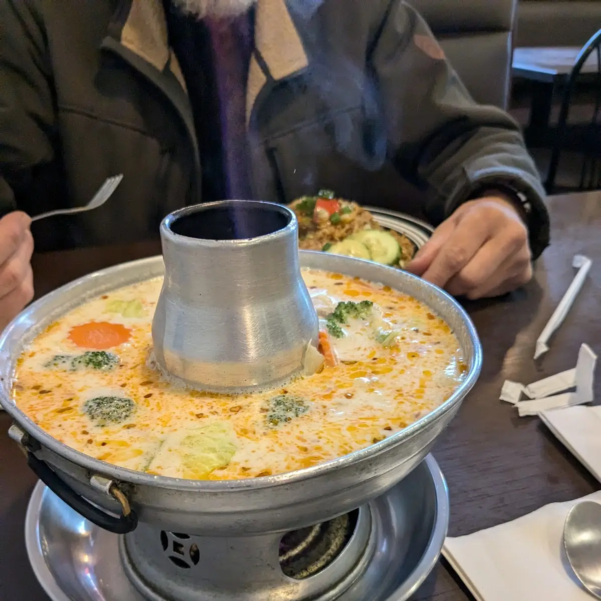 Chicken Coconut with Vegetables Soup