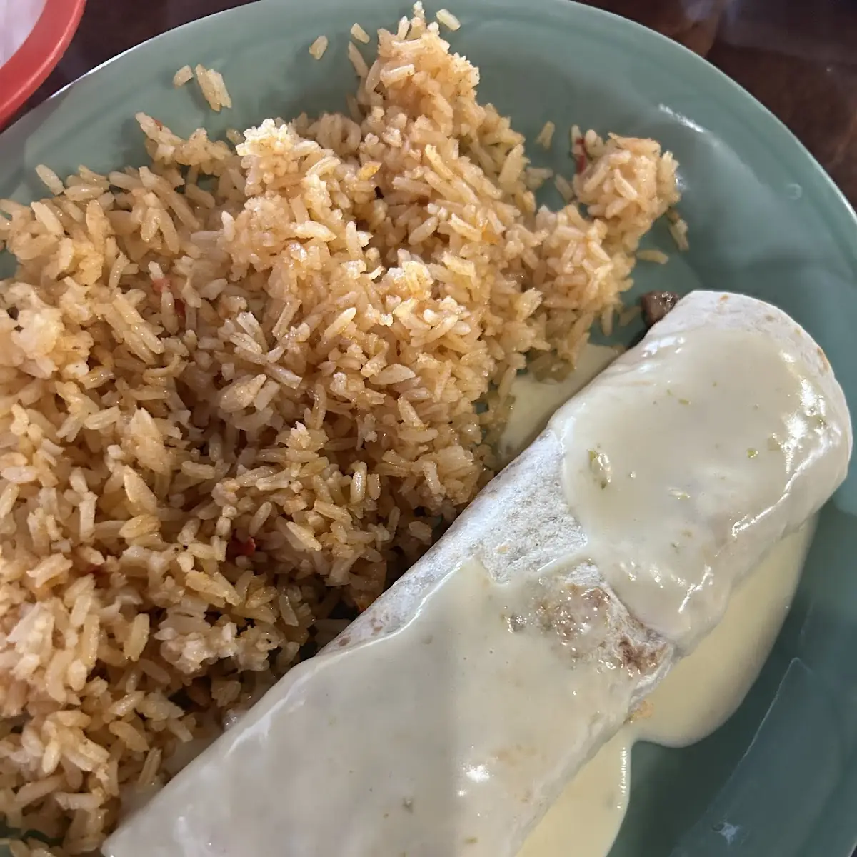 Burrito with Cheese Sauce