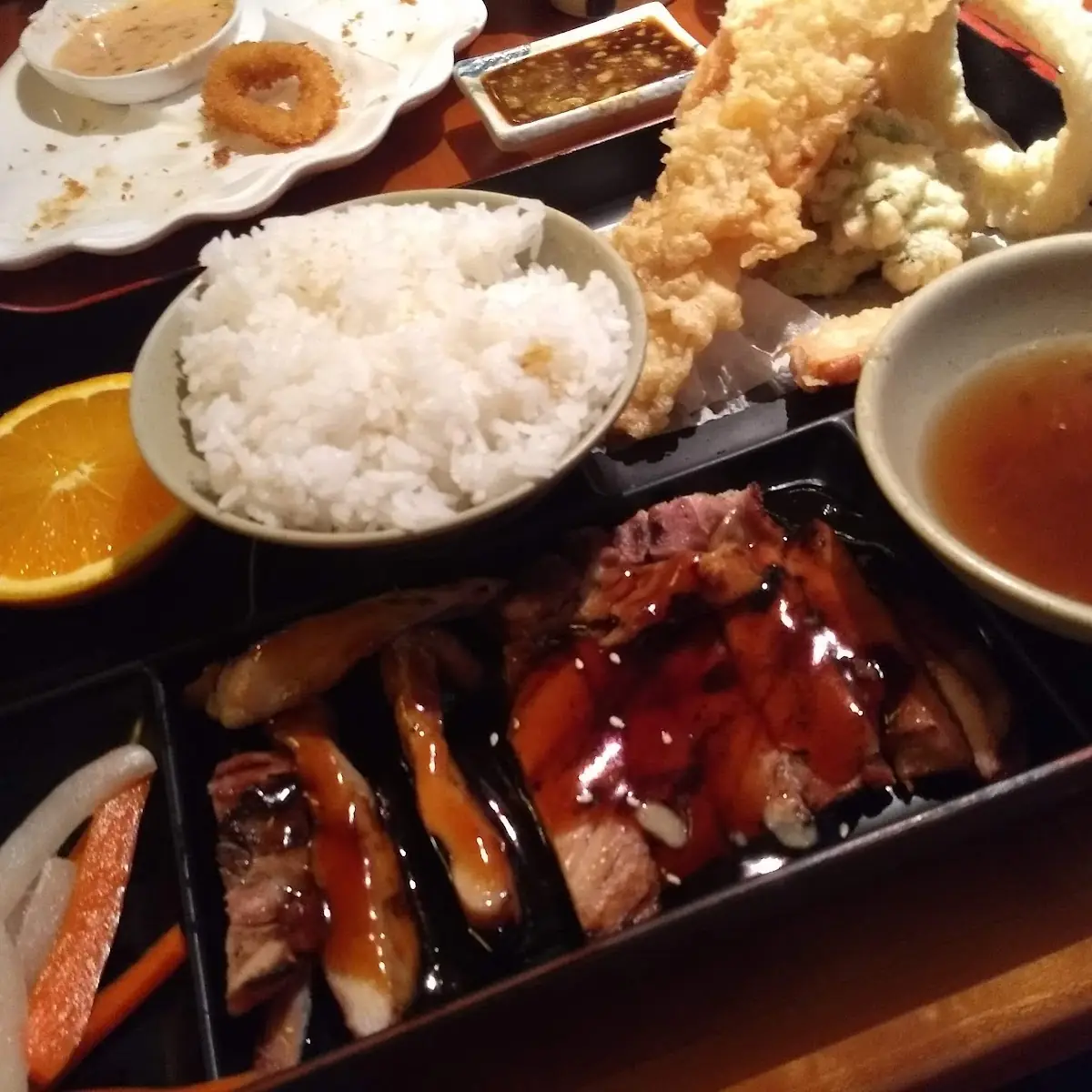 Chicken Teriyaki and Tempura