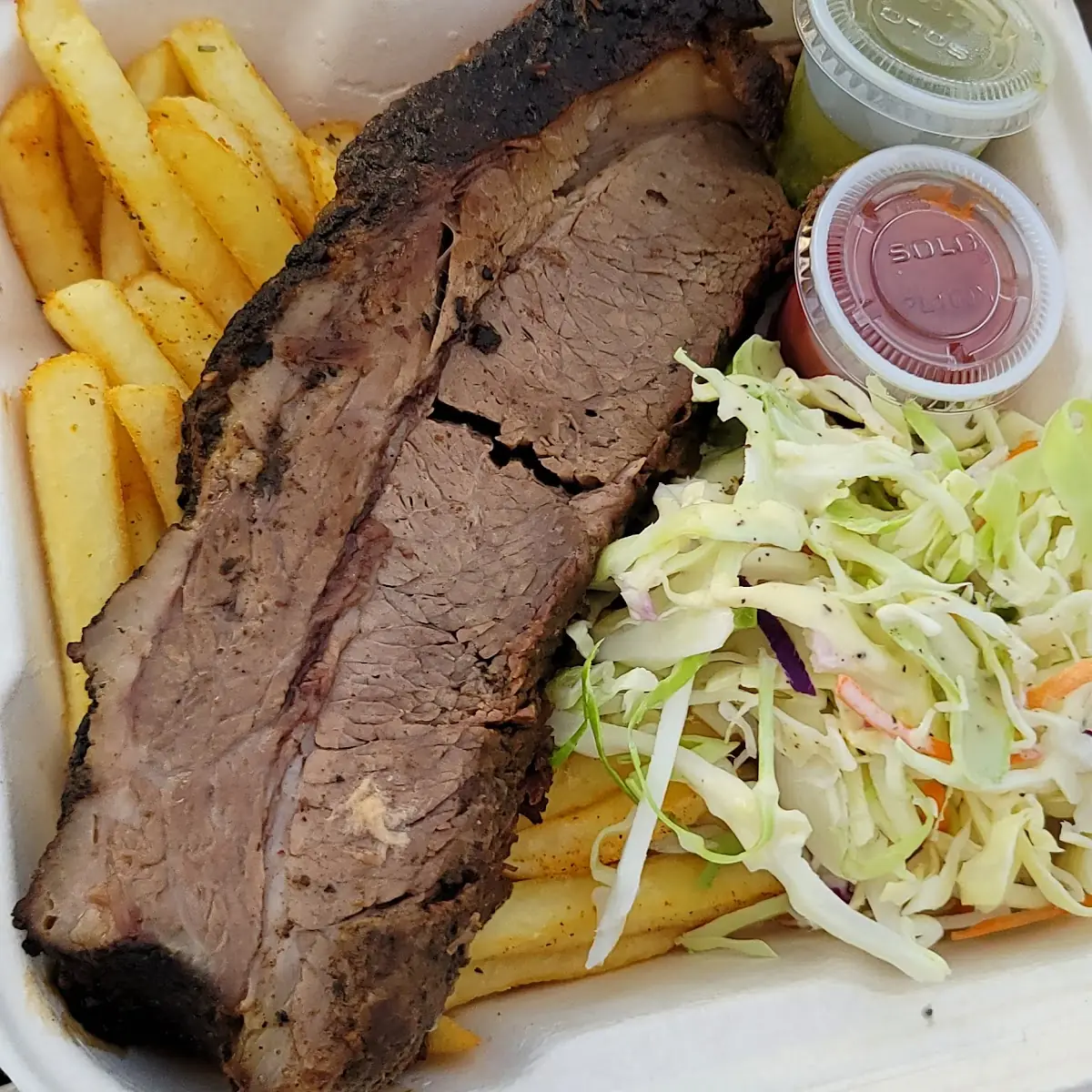 Smoked Brisket with Fries