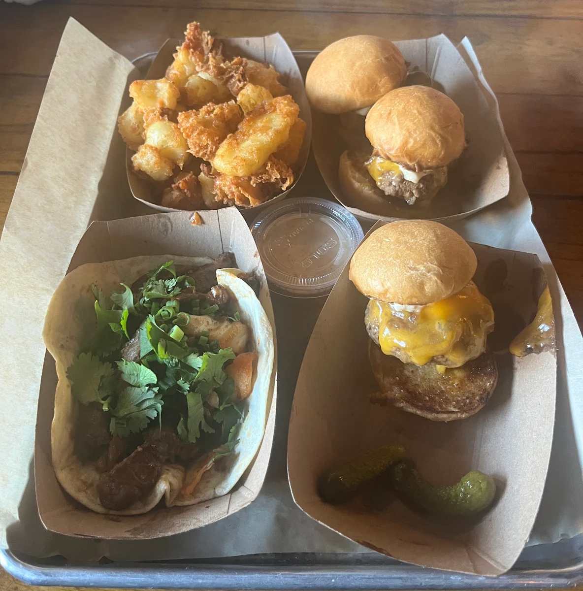 Cheese Burger Slider Combo