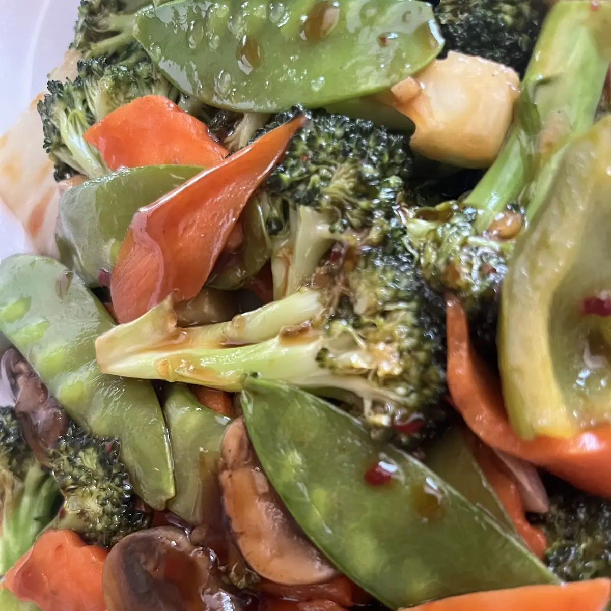 Mixed Vegetables with Garlic Sauce